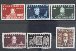 Liechtenstein, MiNr. 186-191, Postfrisch - Unused Stamps