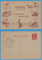 CARTE POSTALE - ENTIER POSTAL 90 C. BERTHELOT - EXPOSITION PHILATELIQUE VITTEL 12-15 AOUT 1934 - - Bijgewerkte Postkaarten  (voor 1995)