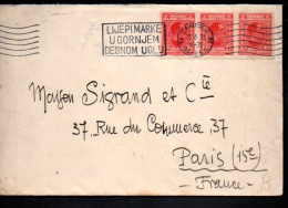 YOUGOSLAVIE ROYAUME AFFRANCHISSEMENT COMPOSE SUR LETTRE POUR L'ALLEMAGNE 1925 - Lettres & Documents