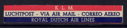 Pays-Bas // Nederland // Poste Aérienne Vignette KLM Neuve ** MNH - Airmail