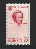 Regno 1935 Bellini 20 Cent. Nuovo Mnh** - Mint/hinged