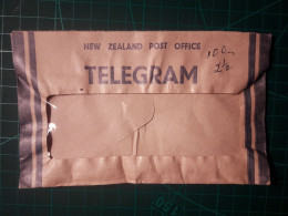 NOUVELLE ZÉLANDE. Petite Enveloppe Dans Laquelle La Poste Vous Envoyait Des Télégrammes Dans Les Années 60. - Usados