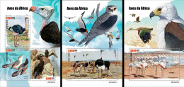 Guinea Bissau 2023, Animals, Birds Of Prey, 4val In BF+2BF - Adler & Greifvögel