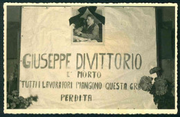 D015 - GIUSEPPE DI VITTORIO - CARTOLINA DA FOTO - LAPIDE TOMBA CIMITERO - LAVORATORI SINDACALISTA - Figuren