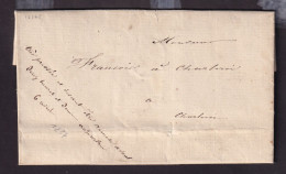 DDGG 432 - Lettre Envoyée HORS-POSTE De FLEURUS 1837 Vers CHARLEROI - Lettre Devant Etre Remise Avant 2h30 - 1830-1849 (Belgio Indipendente)