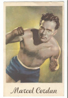 Carte Postale Marcel Cerdan Champion D'Europe Poids Moyen - J. Henzen Paris (elle A été Pliée) - Boxe