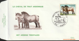 België 1976 - Mi:1862, Yv:1805, OBP:1810, Fdc - O - Ardens Trekpaard  - 1971-1980