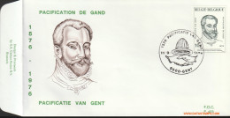 België 1976 - Mi:1876, Yv:1820, OBP:1824, Fdc - O - Pacificatie  - 1971-1980