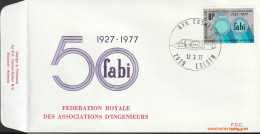 België 1977 - Mi:1894, Yv:1836, OBP:1842, Fdc - O - Ingenieurs  - 1971-1980
