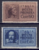 Italien 1945 - Rohrpostmarken, Nr. 721 - 722, Postfrisch ** / MNH - Nuevos
