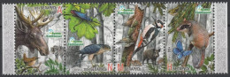 2014 Belarus 1036-1039 Fauna - Nalibokskaya Pushcha 9,50 € - Adler & Greifvögel