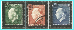 GREECE-GRECE - HELLAS  1947:  "King George"s II Funeral Issue compl.set Used - Oblitérés