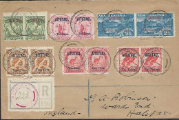 Aitutaki 1910, R- Brief MiF Waagerechte Paare Nach Halifax/ England RRRR - Aitutaki