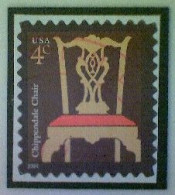 United States, Scott #3755, Used(o), 2004, Chippendale Chair, 4¢, Multicolored - Usados