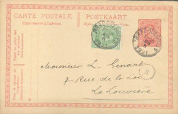 STREPY - BRACQUEGNIES - CHARBONNAGES HAUTS FOURNAUX  USINES -  1921  - ENTIER POSTAL - CARTE POSTALE- CACHET - Tarjetas 1909-1934