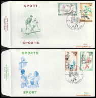 België 1977 - Mi:1915/1918, Yv:1858/1861, OBP:1863/1866, Fdc - O - Sporten  - 1971-1980