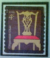 United States, Scott #3761A, Used(o) Coil, 2014, Chippendale Chair, 4¢, Multicolored - Usados