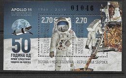 BOSNIE-HERZEGOVINE SERBE 2019 APOLLO 11  YVERT N°B42 NEUF MNH** - Europa