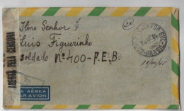 Brazil 1945 Cover Italy World War 2 Brazilian Expeditionary Force Censorship CCBS 27 Address FEB 400 Warehouse - Cartas & Documentos