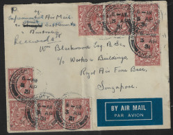 1931 Experimental Air Mail To Strait Settlements Australia - Covers & Documents