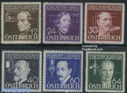 Austria 1936 Inventors 6v, Unused (hinged), Science - Transport - Various - Inventors - Railways - Ships And Boats - W.. - Unused Stamps