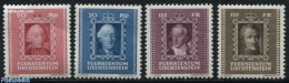 Liechtenstein 1942 Princes 4v, Unused (hinged), History - Kings & Queens (Royalty) - Unused Stamps