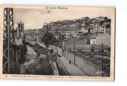 SAINT CHAMOND - 43 - L'Eglise Saint Pierre - Le Gier Et Le Quartier Saint Ennemond - Très Bon état - Saint Chamond