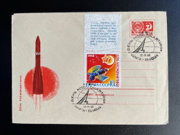 RUSSIA USSR 1968 SPECIAL COVER COSMONAUTICS DAY 12-04-1968 SOVJET UNIE CCCP SOVIET UNION SPACE - Storia Postale