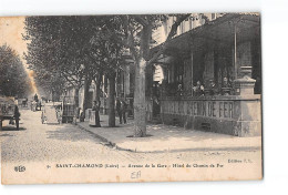 SAINT CHAMOND - Avenue De La Gare - Hôtel Du Chemin De Fer - 9 - JL - ELD - Très Bon état - Saint Chamond