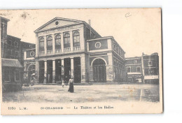 SAINT CHAMOND - Le Théâtre Et Les Halles - 1030 - LM - Très Bon état - Saint Chamond