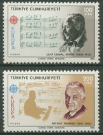 Türkei 1985 Europa CEPT: Jahr Der Musik, Komponisten 2706/07 Postfrisch - Unused Stamps