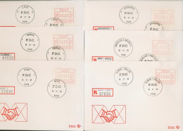 Belgien Automatenmarken 1981 Ersttagsbrief ATM 1 P 3001/06 FDC (X17129) - Other & Unclassified