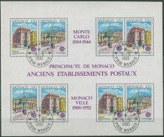 Monaco 1990 Europa CEPT Postamt Block 47 Gestempelt (C91341) - Blocks & Sheetlets