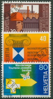 Schweiz 1977 Ereignisse Fabrikgesetz Kulturgüter Wanderwege 1109/11 Gestempelt - Used Stamps