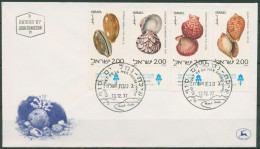 Israel 1977 Tiere Muscheln Schnecken 726/29 Mit Tab Ersttagsbrief FDC (X61351) - FDC