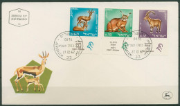 Israel 1967 Tiere Steinbock Gazelle 403/05 Mit Tab Ersttagsbrief FDC (X61315) - FDC