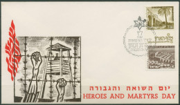 Israel 1973/75 Märtyrertag Landschaften Aquädukt 601+646 Auf Brief (X61393) - Briefe U. Dokumente