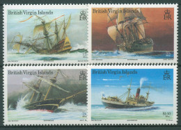 Britische Jungferninseln 1987 Schiffe Schiffwracks 585/88 Postfrisch - British Virgin Islands