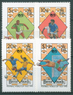 Britische Jungferninseln 1989 Fußball-WM Italien 667/70 Postfrisch - British Virgin Islands