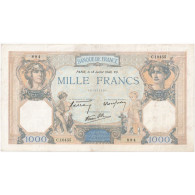 France, 1000 Francs, Cérès Et Mercure, 1940-07-18, C.10455, TTB+ - 1 000 F 1927-1940 ''Cérès Et Mercure''