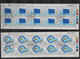 Zypern 693-694 Gestempelt Als Kleinbogensatz, CEPT #GD542 - Used Stamps