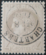 LP3036/283 - FRANCE - CERES N°52 - CàD De CHARTRES (Eure Et Loir) Du 8 FEVRIER 1873 - Cote (2024) : 60,00 € - 1871-1875 Cérès