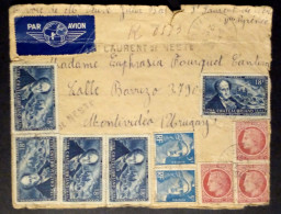 France - Enveloppe Aérienne Diffusée Avec Timbres (1948) - Usados