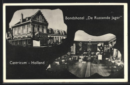 AK Castricum, Hotel De Rustende Jager, Dorpfsstraat 62, Innenansicht  - Sonstige & Ohne Zuordnung