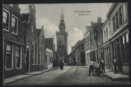 AK Monnikendam, Kerkstraat, Blick Auf Einen Turm  - Sonstige & Ohne Zuordnung