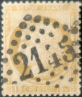 LP3036/293 - FRANCE - CERES N°55 Bistre - GC 2145 : LYON - 1871-1875 Cérès