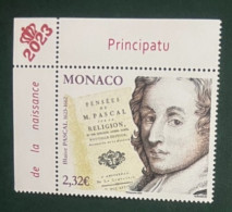 Monaco 2023 The 400th Anniversary Of The Birth Of Blaise Pascal, 1623-1662 - Altri & Non Classificati