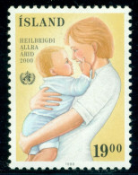 1988 World Health Organisation,WHO,Nurse With Child,Iceland,694,MNH - OMS