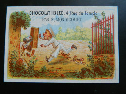 CHROMO CHOCOLAT IBLED     PARIS MONDICOURT    ( 9,7  X  6,5  Cms ) - Ibled