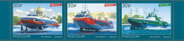Russia Russland Russie 2023 New Generation Hydrofoils Ships Set Of 3 Stamps In Strip MNH - Neufs